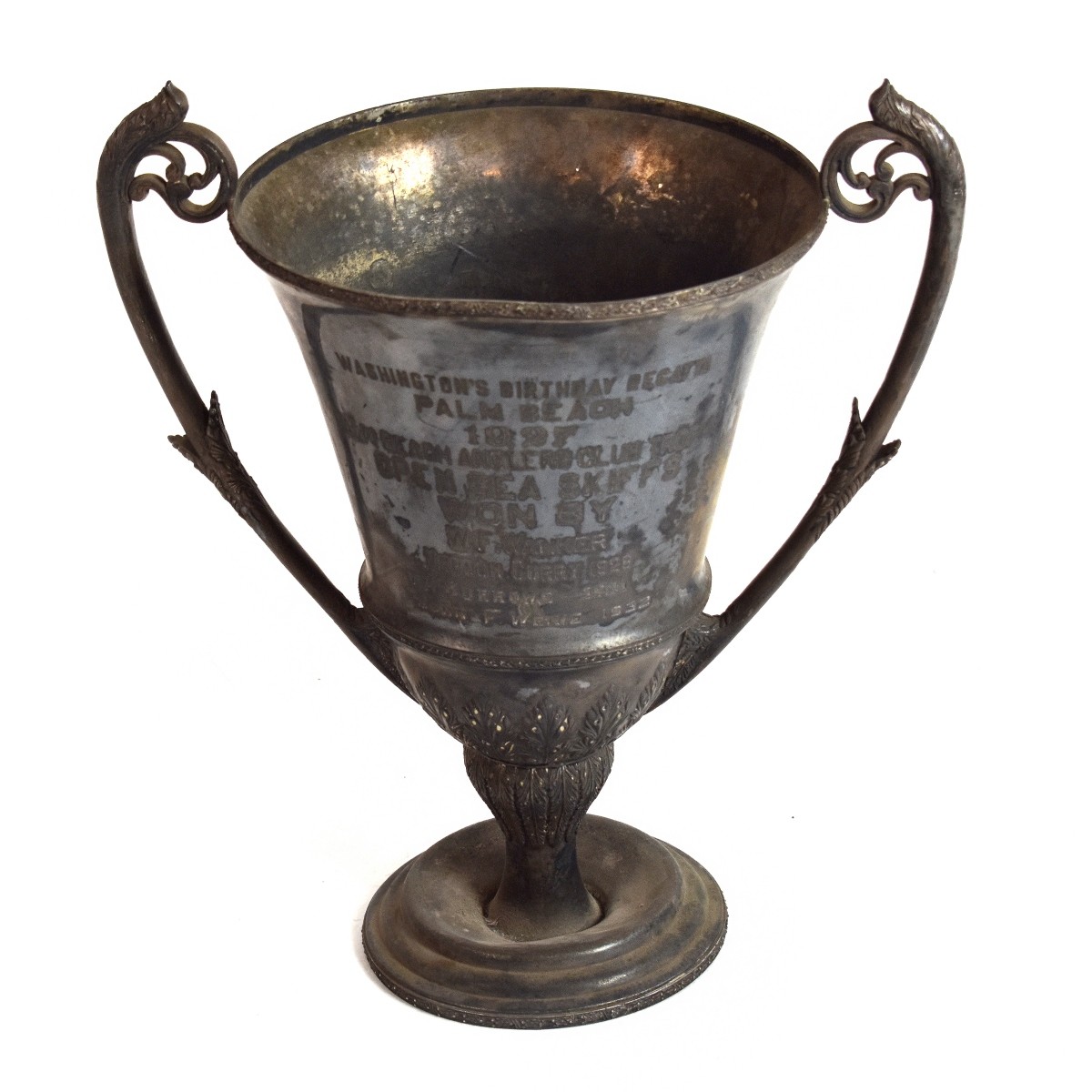 Large Silver Plate Trophy