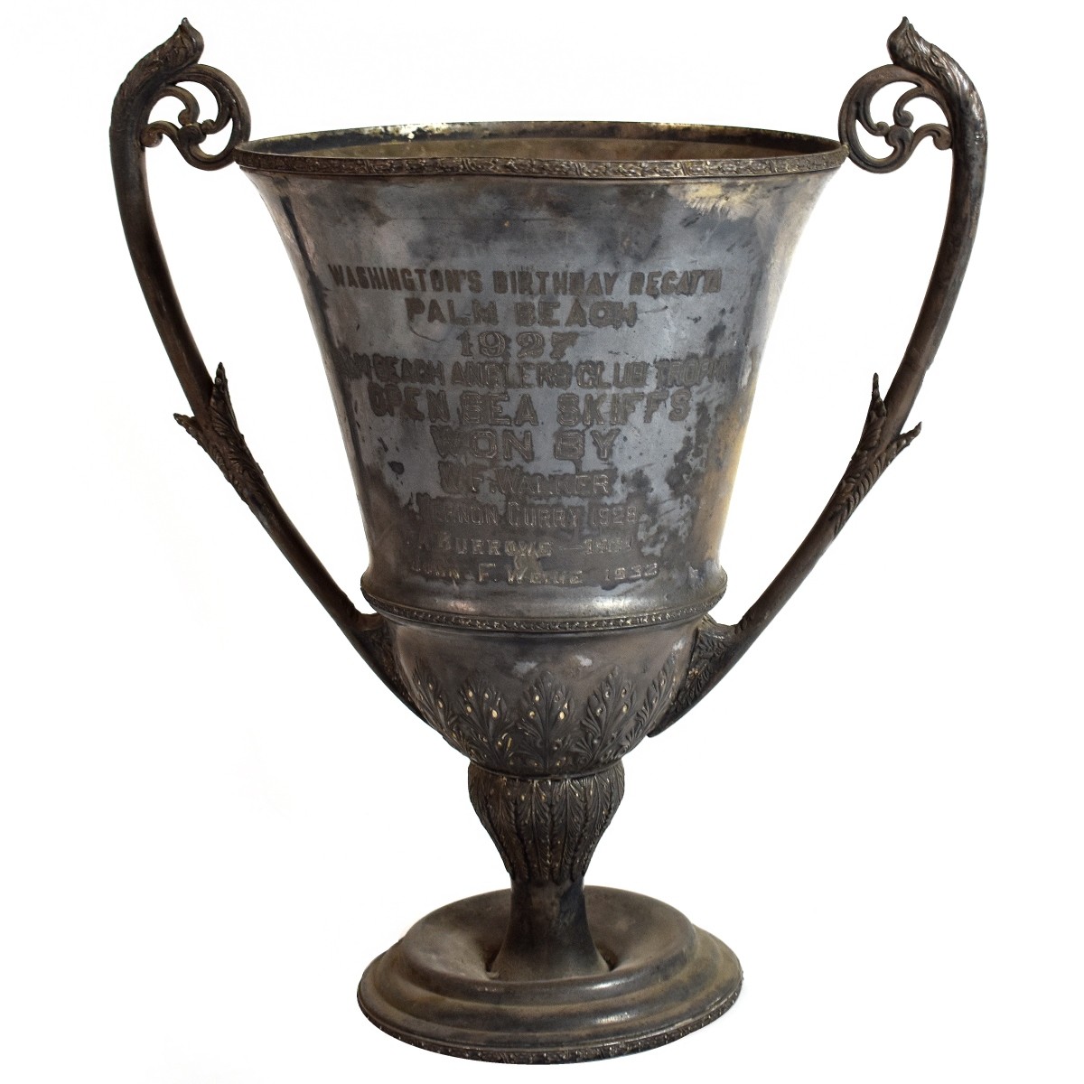 Large Silver Plate Trophy