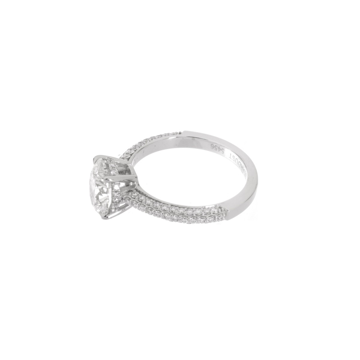 GIA 1.51 Carat Diamond and 18K Ring