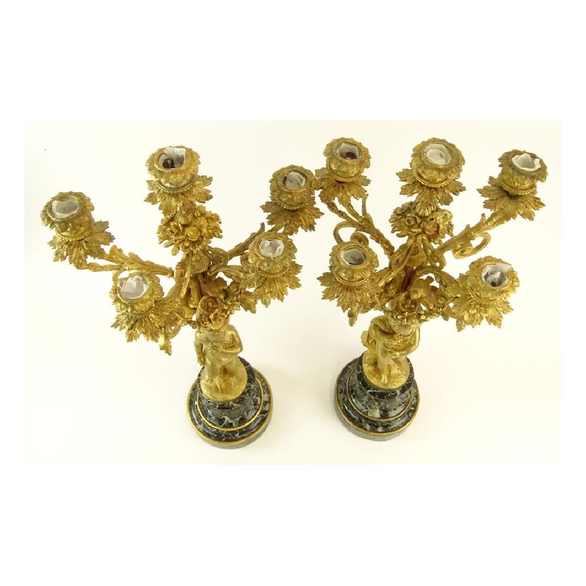 Early 20th C. Five Light Candelabra