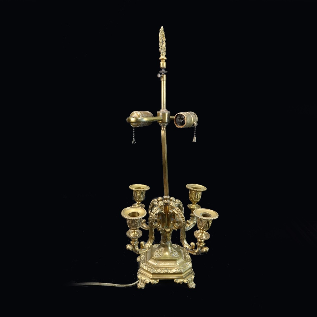 Vintage French Bouillotte Lamp