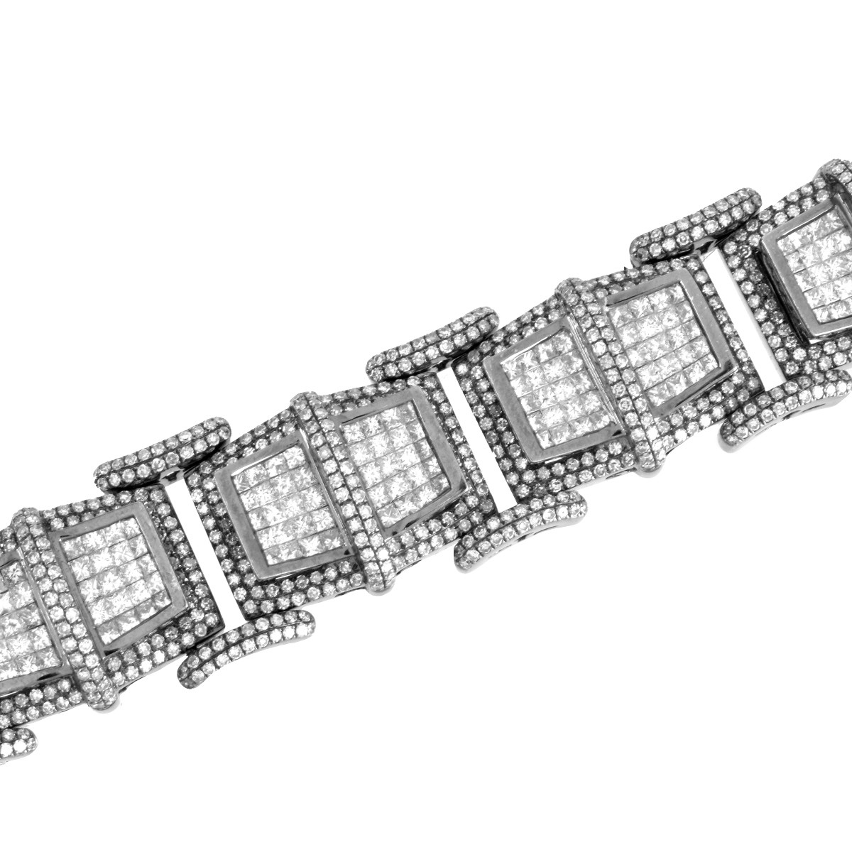 Man's Diamond and 14K Bracelet
