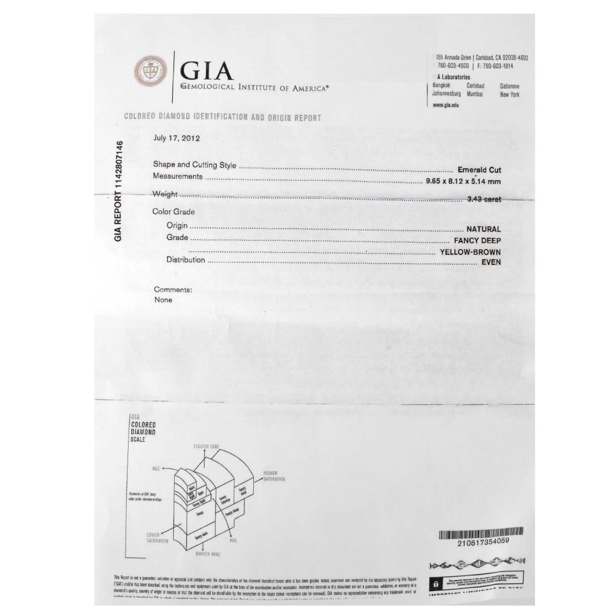 GIA Diamond, Platinum and 18K Ring