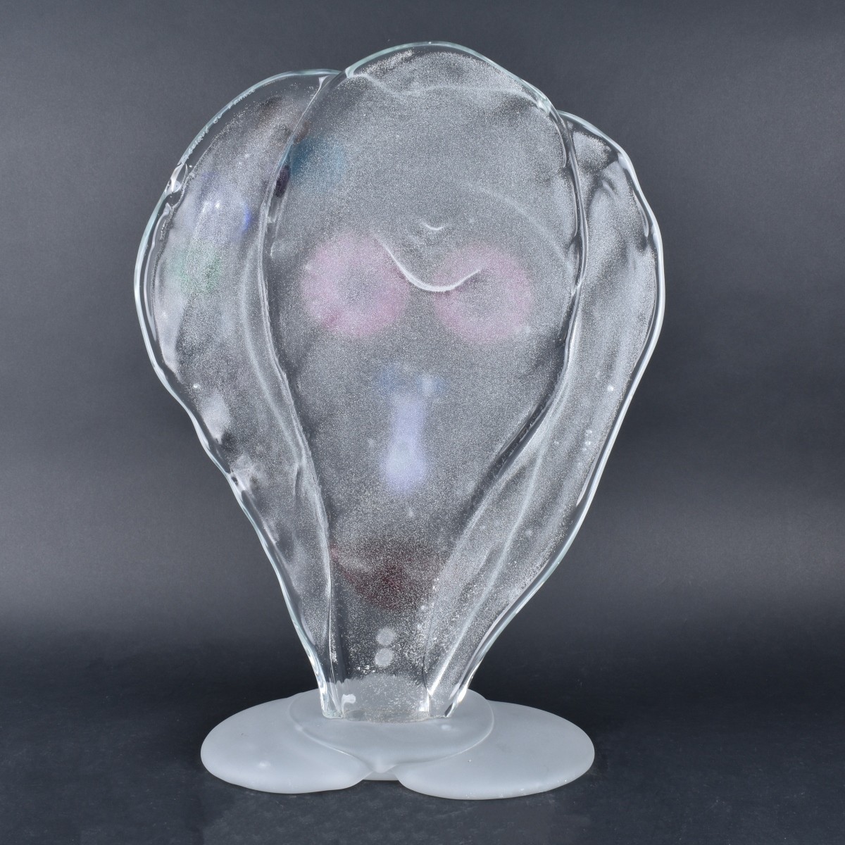 Olivier Mallemouche, French Glass Sculpture Face