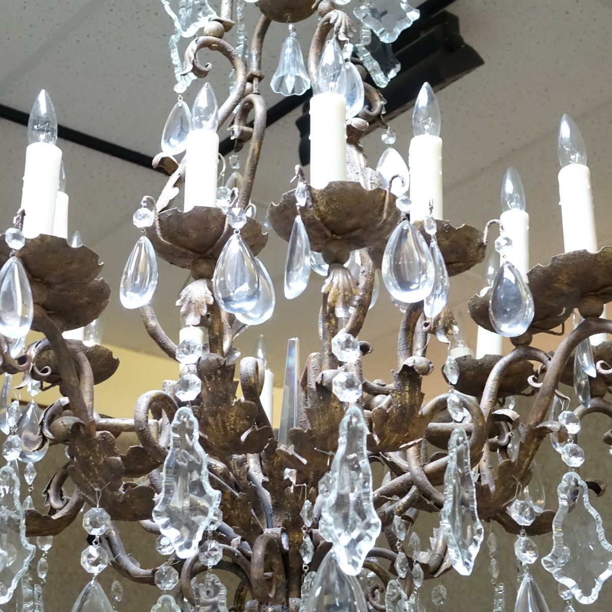 Large French style Crystal Chandelier