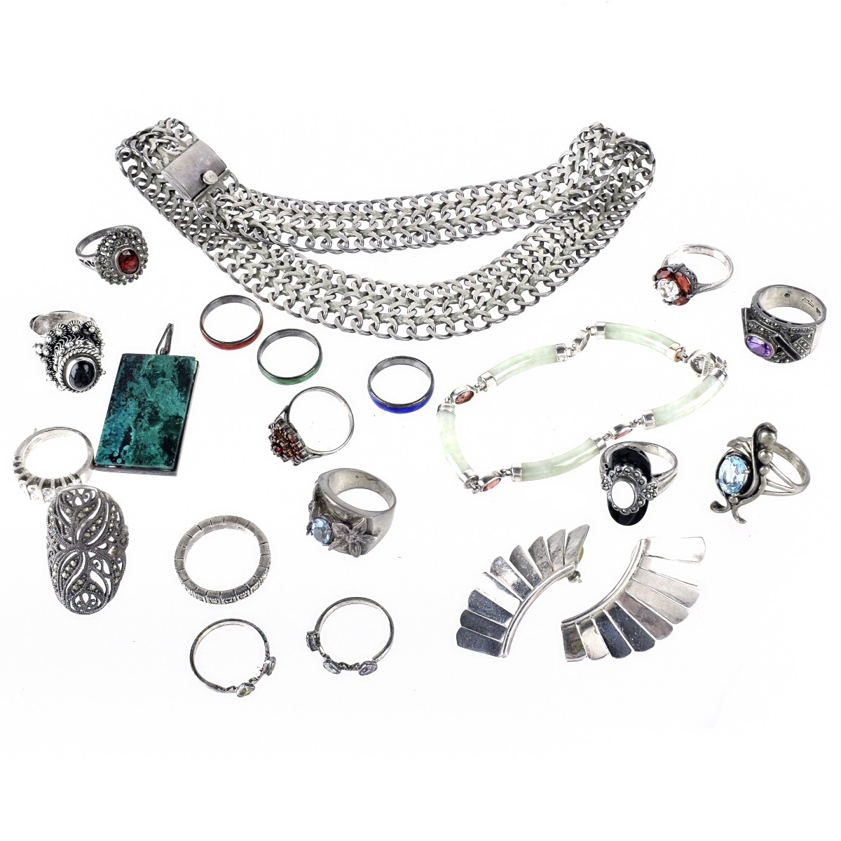 Collection of Sterling Jewelry