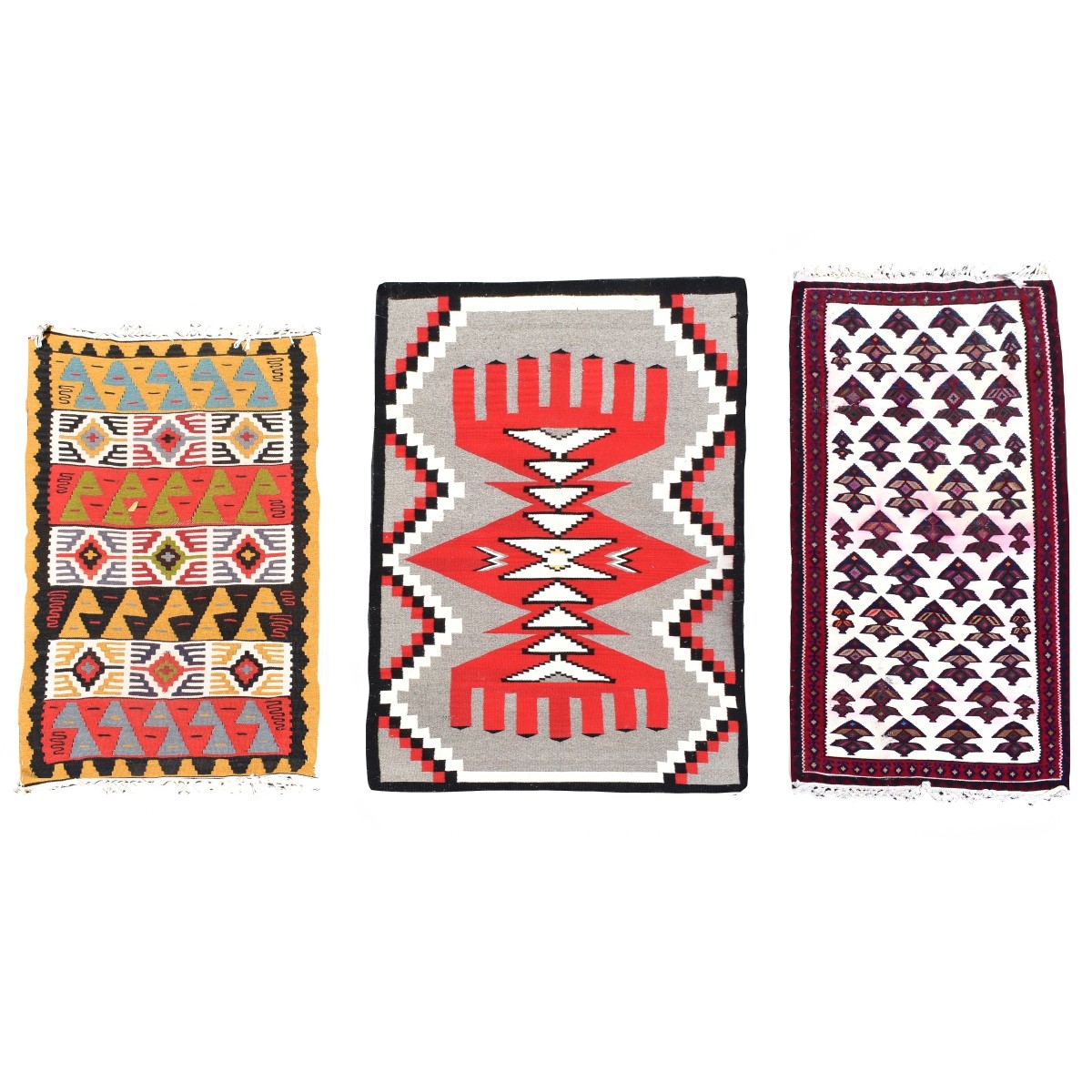 Three (3) Southwestern Possibly Navajo Blankets