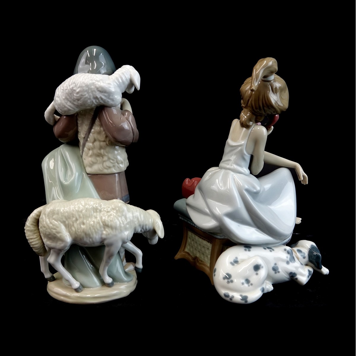 Two (2) Lladro Glazed Porcelain Figurines