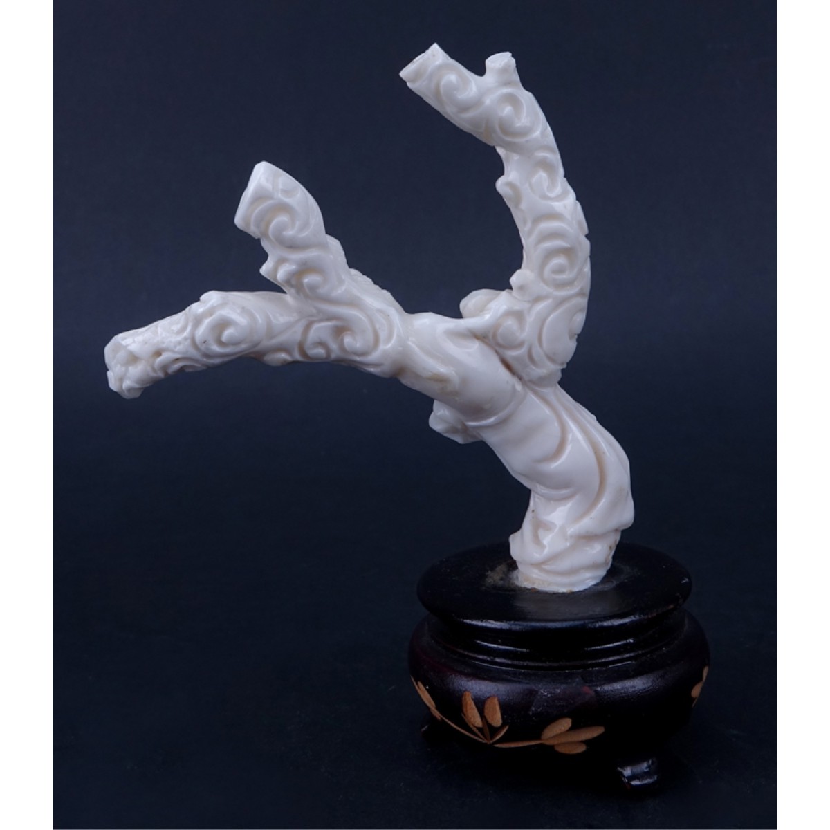 Antique Chinese White Coral Guanyin