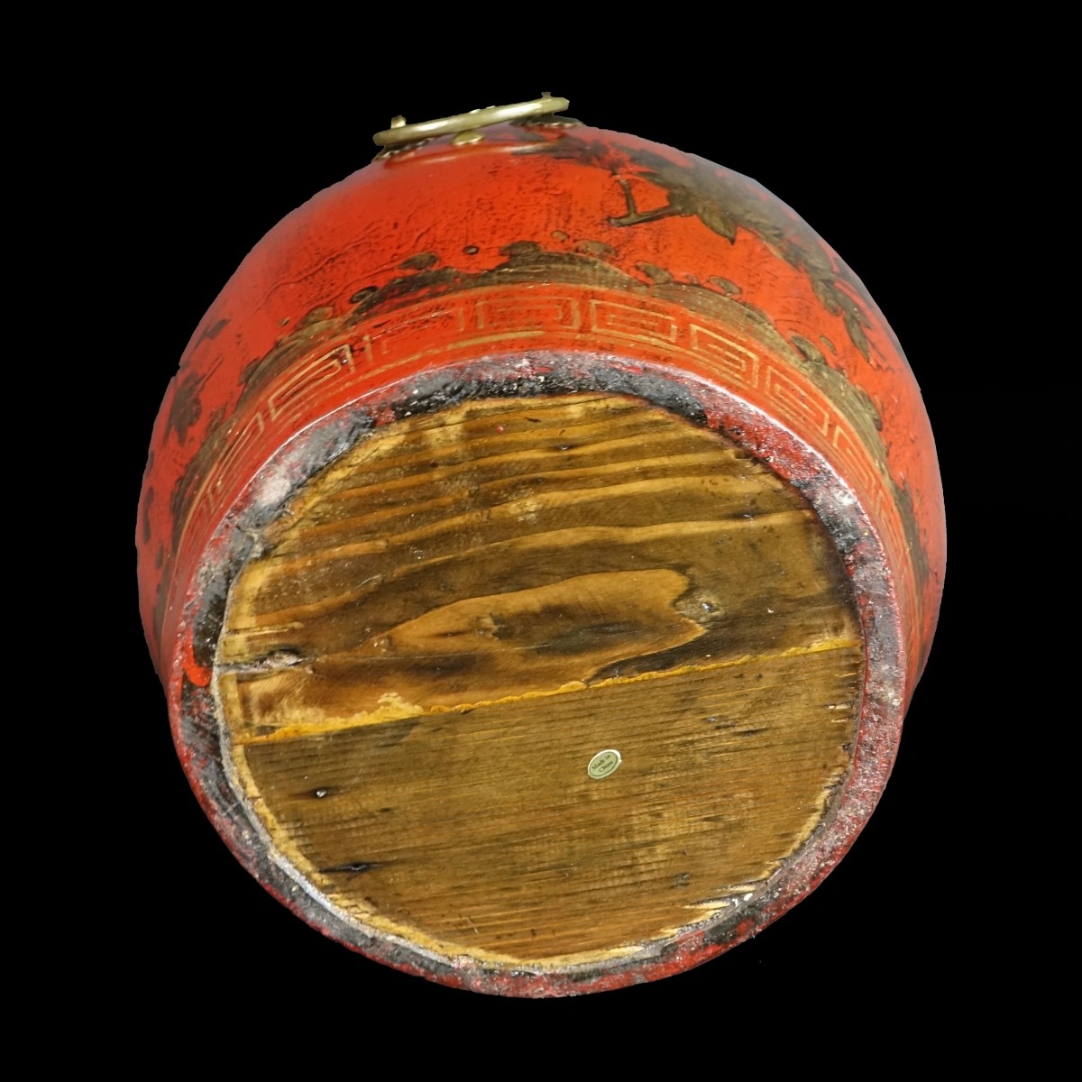 Antique Chinese Covered Rice Container