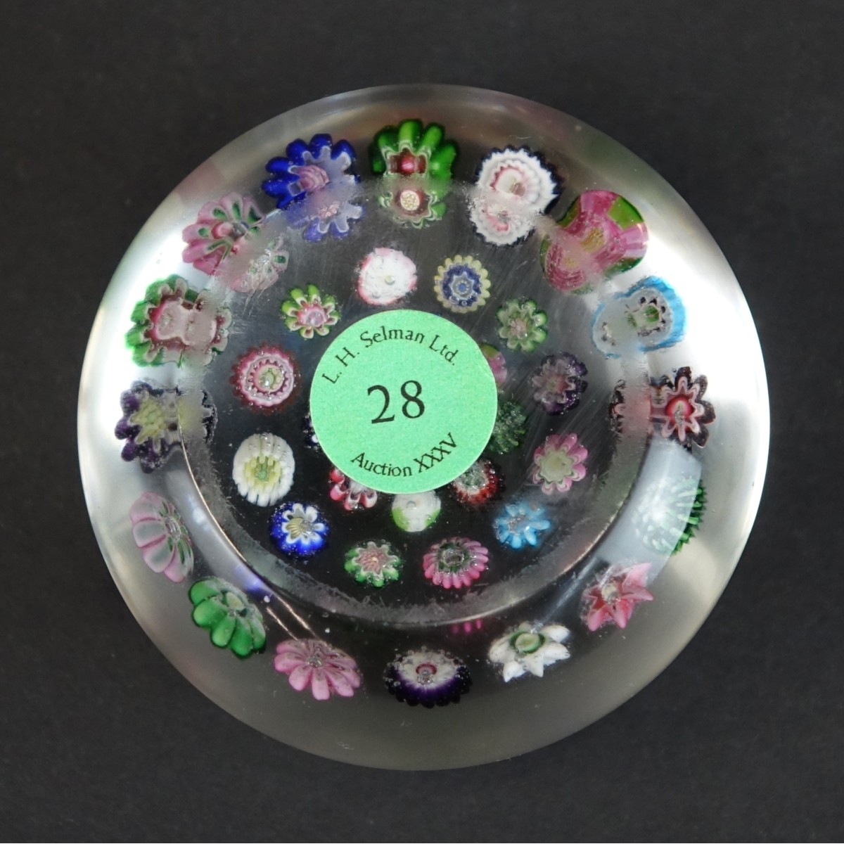 Antique Clichy Spaced Concentric Paperweight