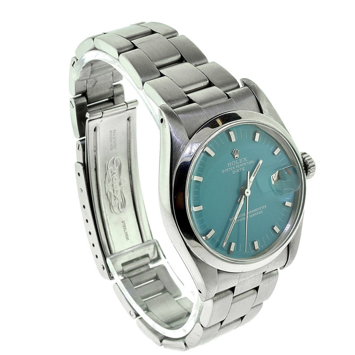 Rolex Date Ref. 1500 Turquoise Dial