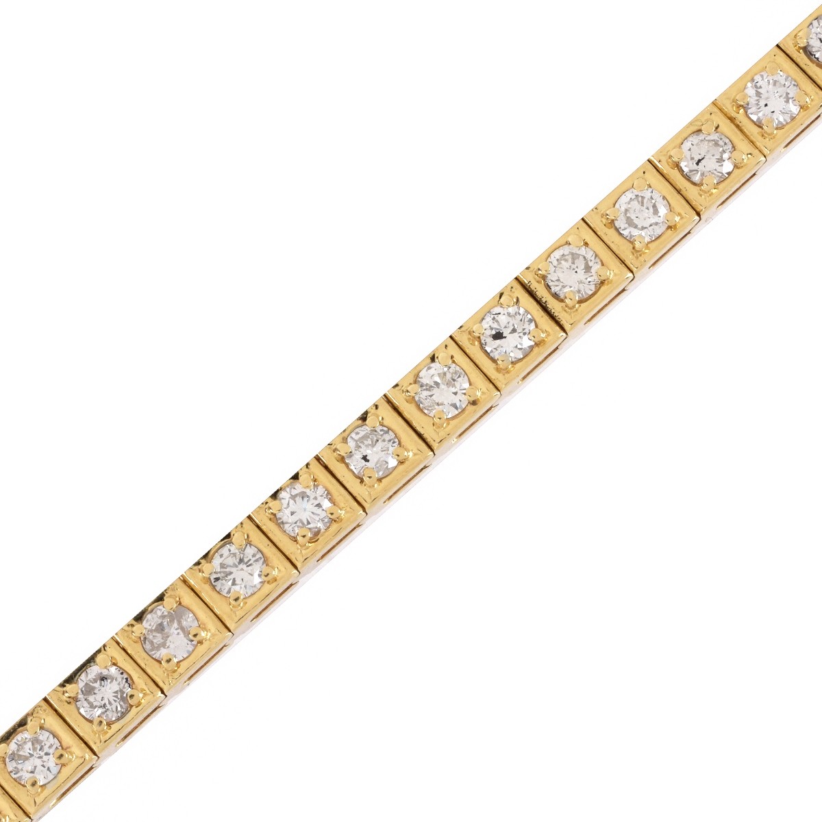 Diamond and 14K Tennis Bracelet