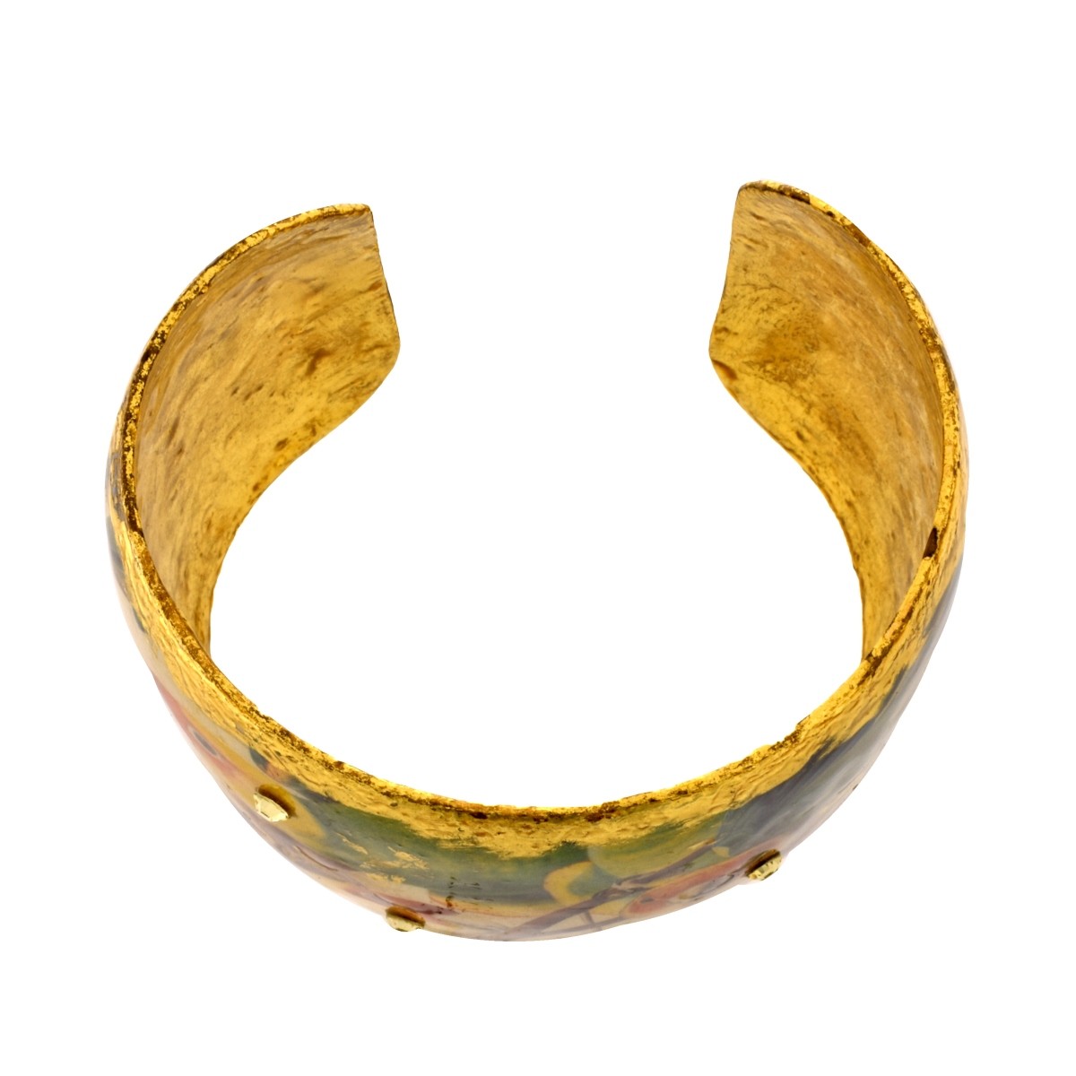 Evocateur Gold Leaf Cuff Bracelet