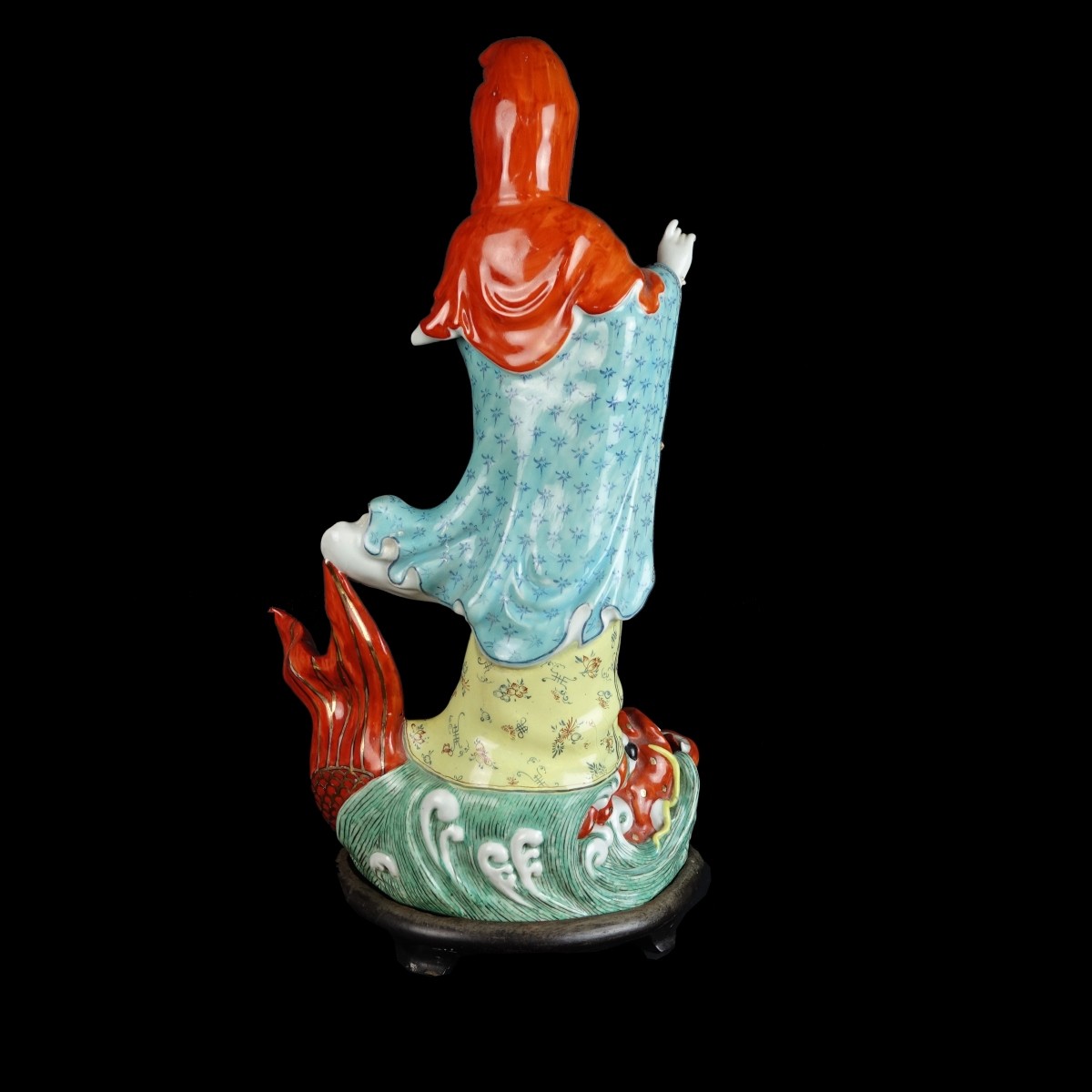 Large Vintage Chinese Porcelain Guanyin Figurine