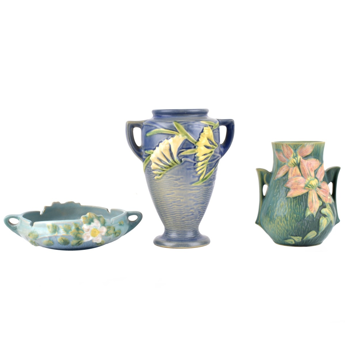 Three (3) Roseville Pottery Tableware