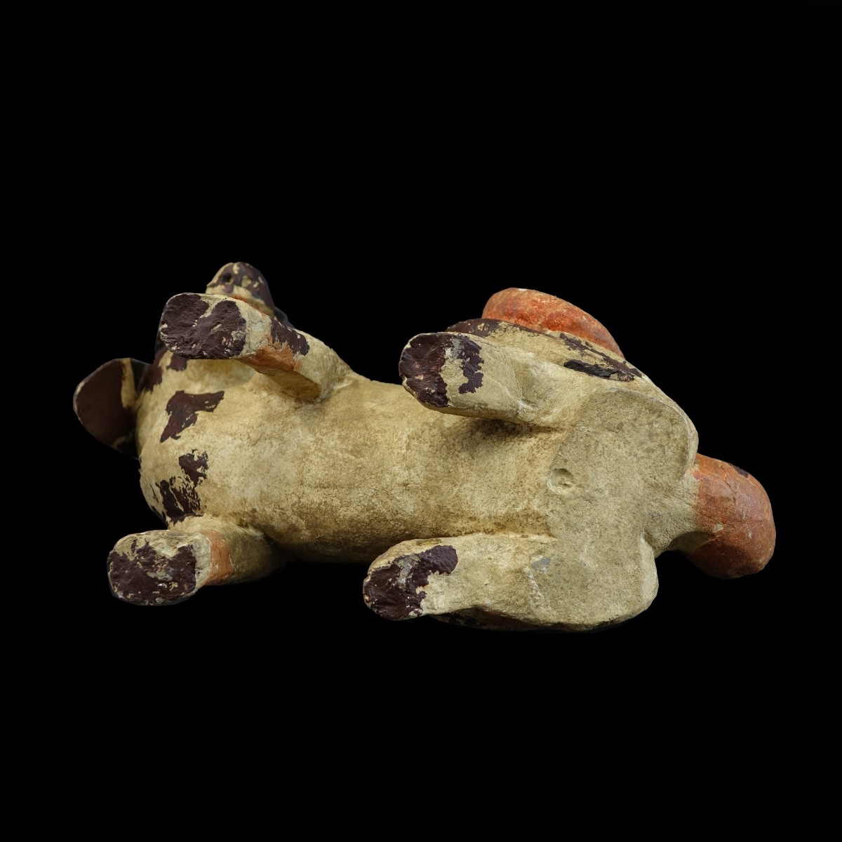 Vintage Terracotta Dog Figurine