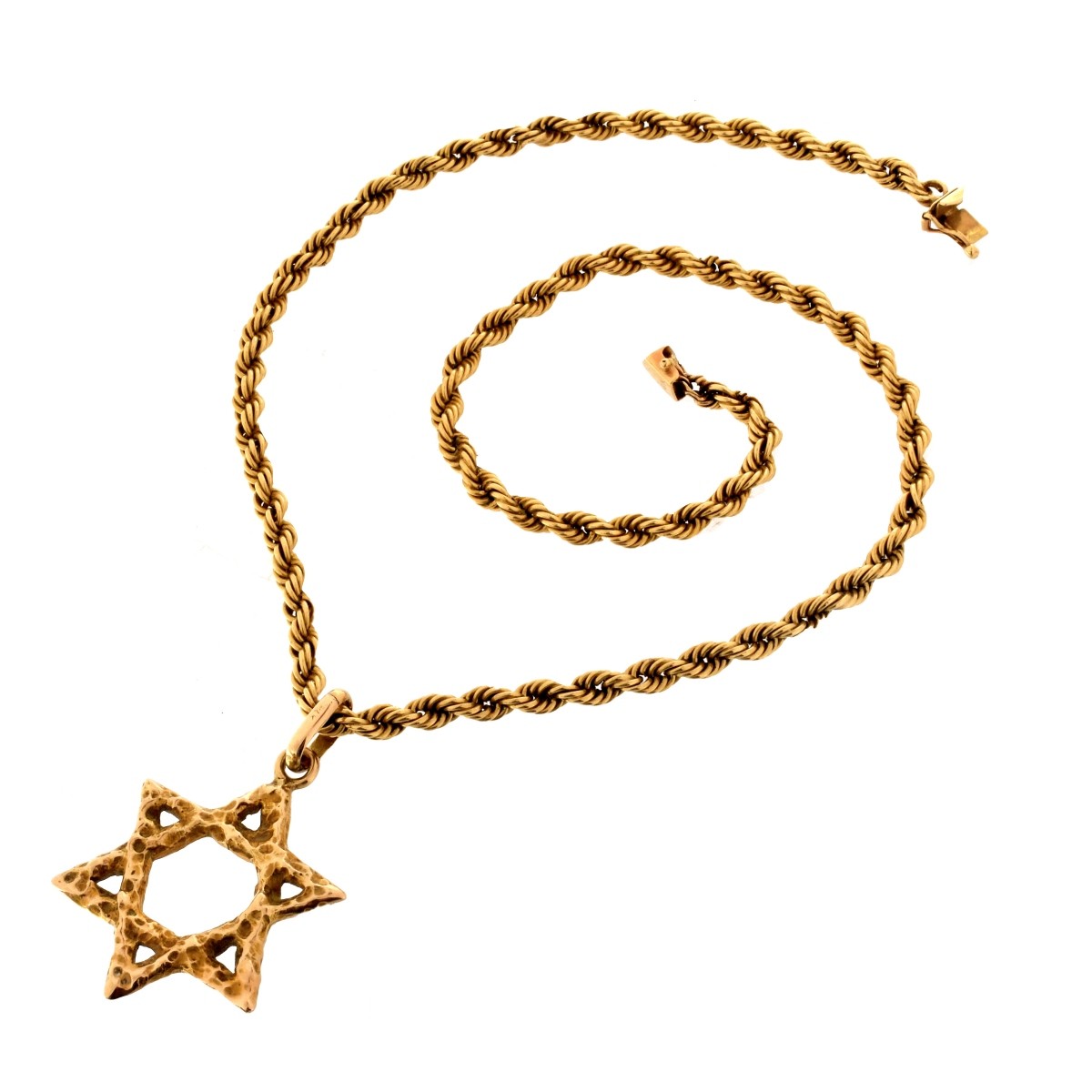 14K Star Pendant Necklace
