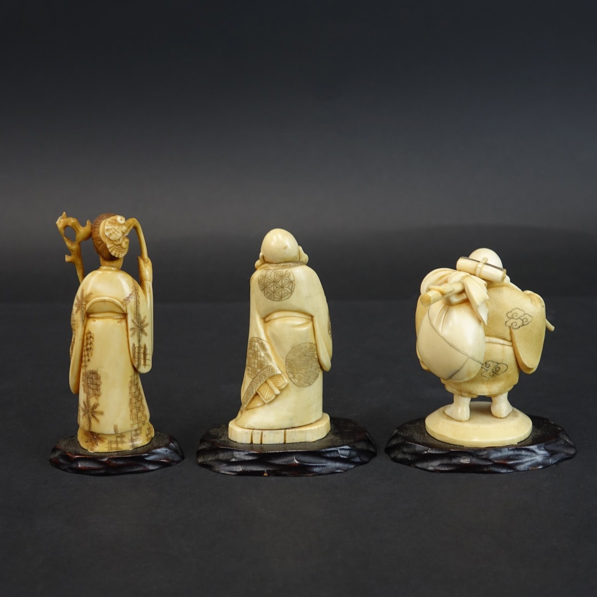 Three (3) Antique Chinese Figurines