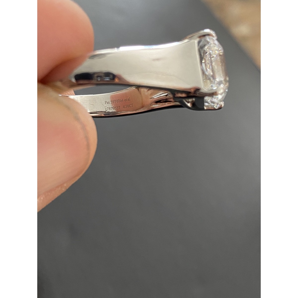 Important Tiffany & Co Diamond and Platinum Ring