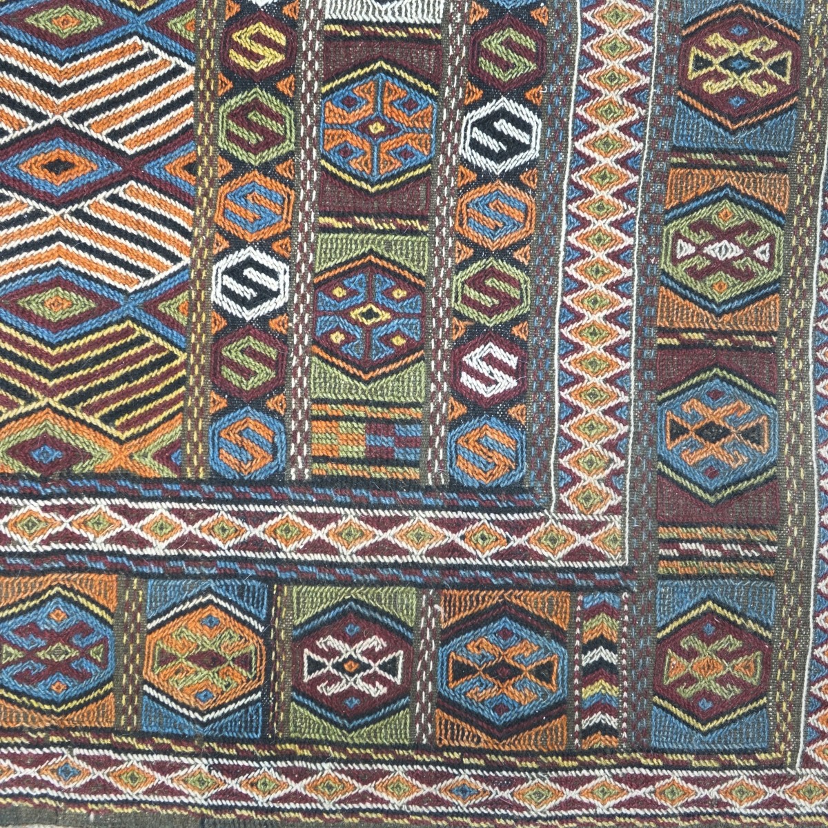 Semi Antique Afghanistan Soumak Rug