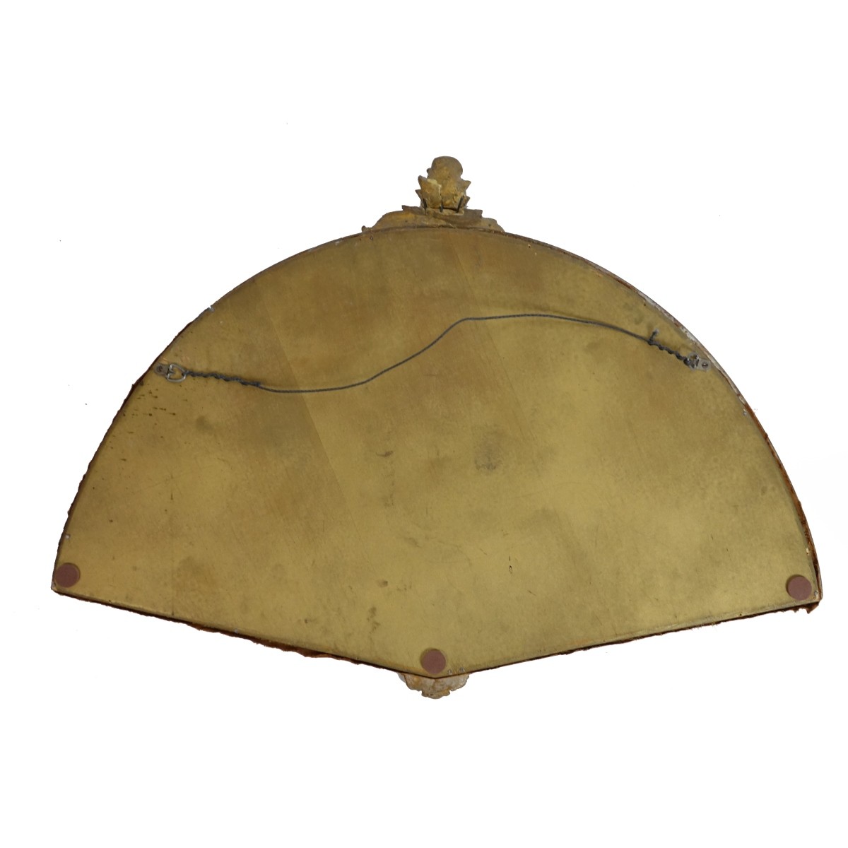 Antique Folding Fan in Giltwood Frame