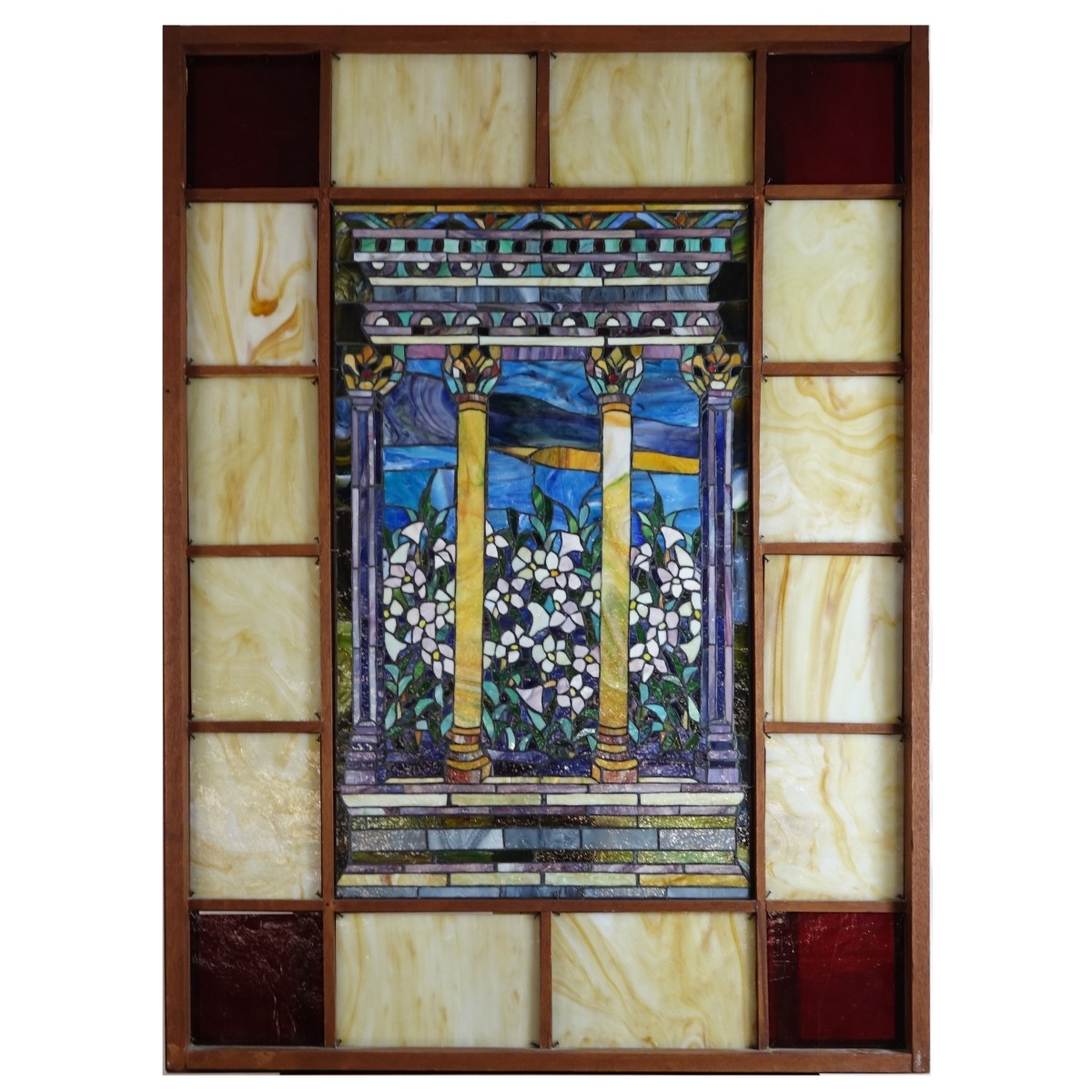 Large 20th C. Stained Glass Window