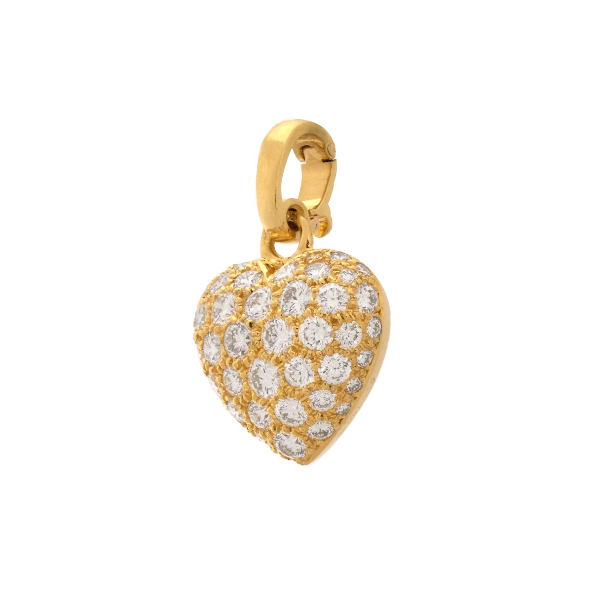 Cartier Diamond and 18K Heart Pendant