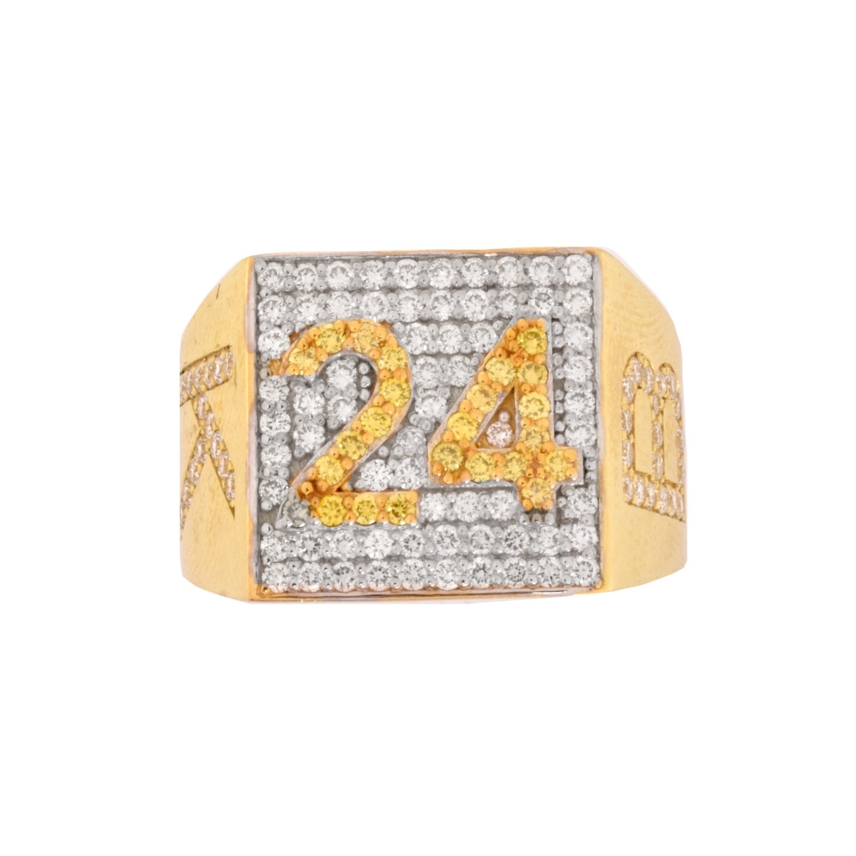 "Kobi Bryant 24" Diamond and 18K Ring