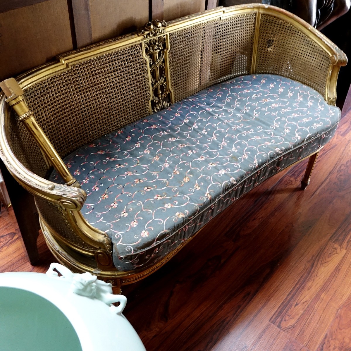 Antique Louis XVI Style Love Seat