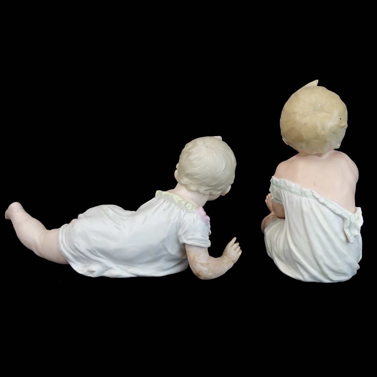 Two (2) Vintage Bisque Porcelain Babies
