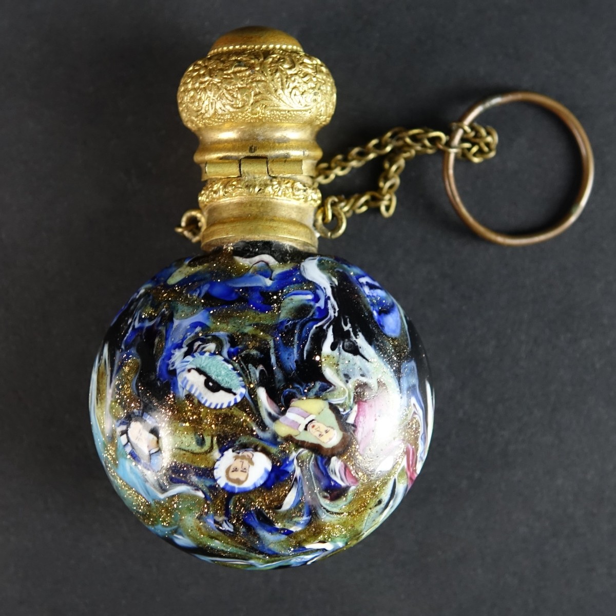 Antique Venetian Art Glass Scent Bottle