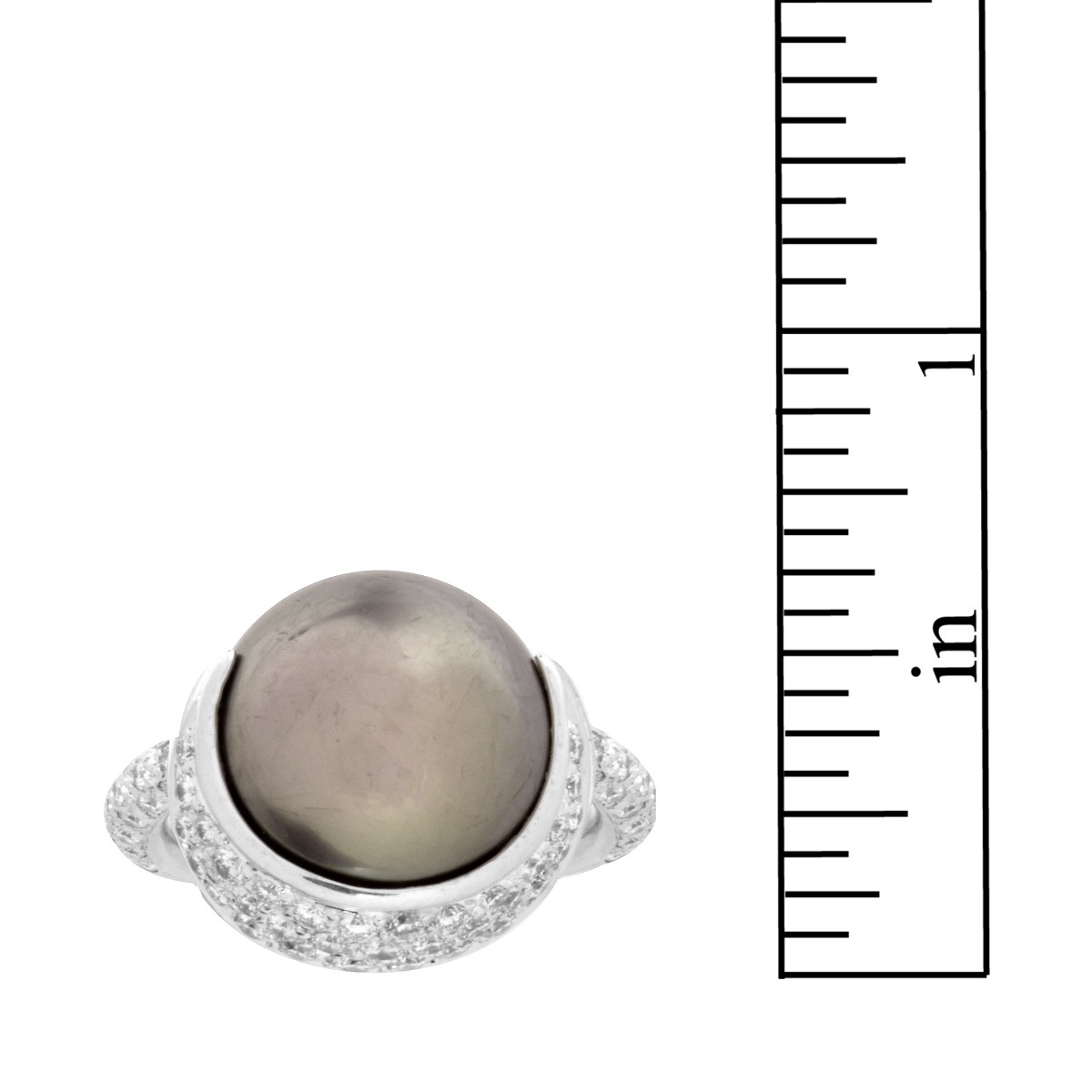 Chanel Diamond Pearl and 18K Ring