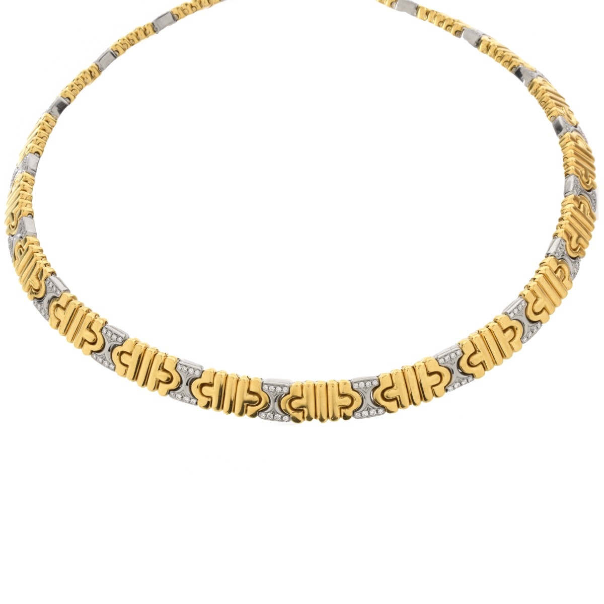 Bulgari Diamond and 18K Necklace