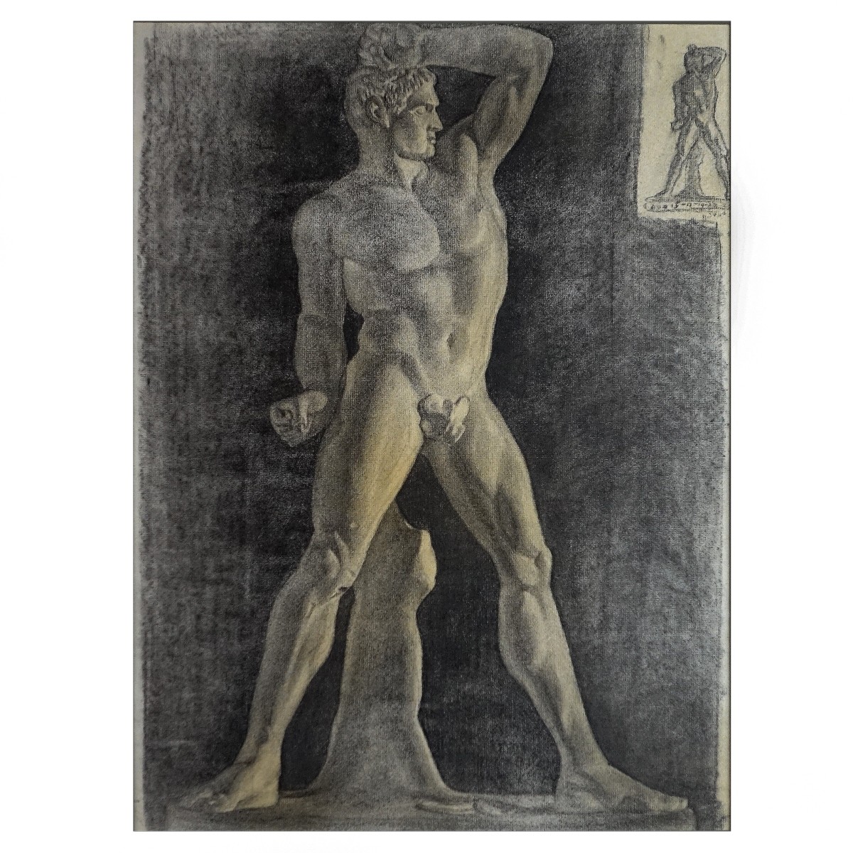 Neoclassical style Charcoal Drawing