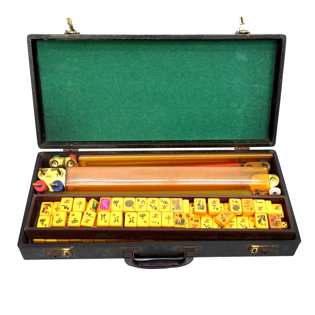 Vintage Chinese Bakelite Mahjong Set