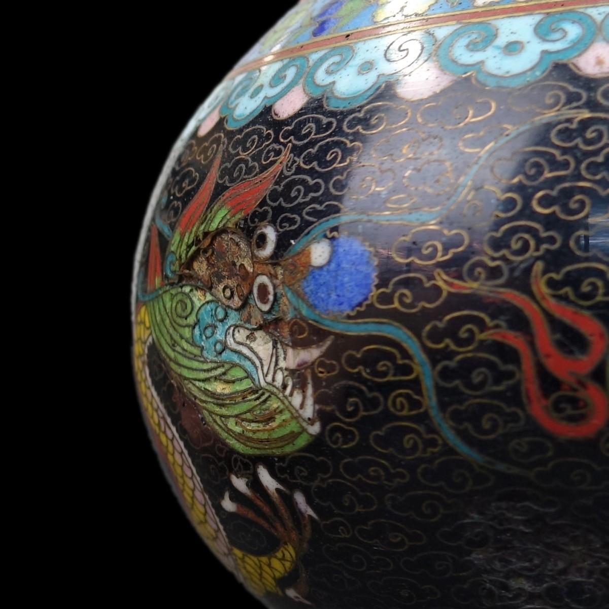 4 Chinese Cloisonne Vases