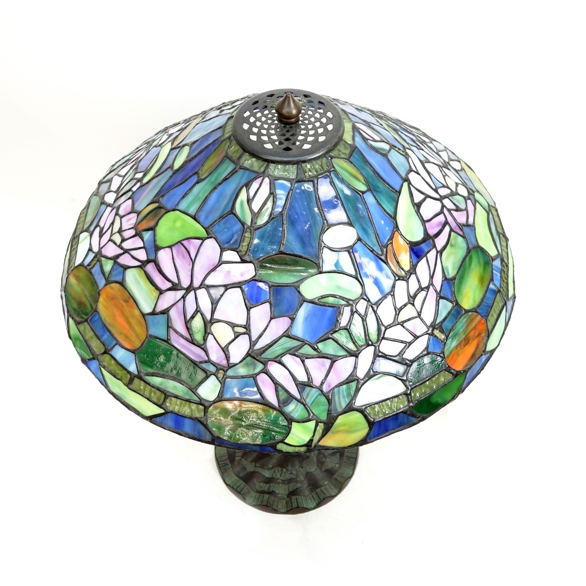 Tiffany Style Lamp with Favrile Tulips