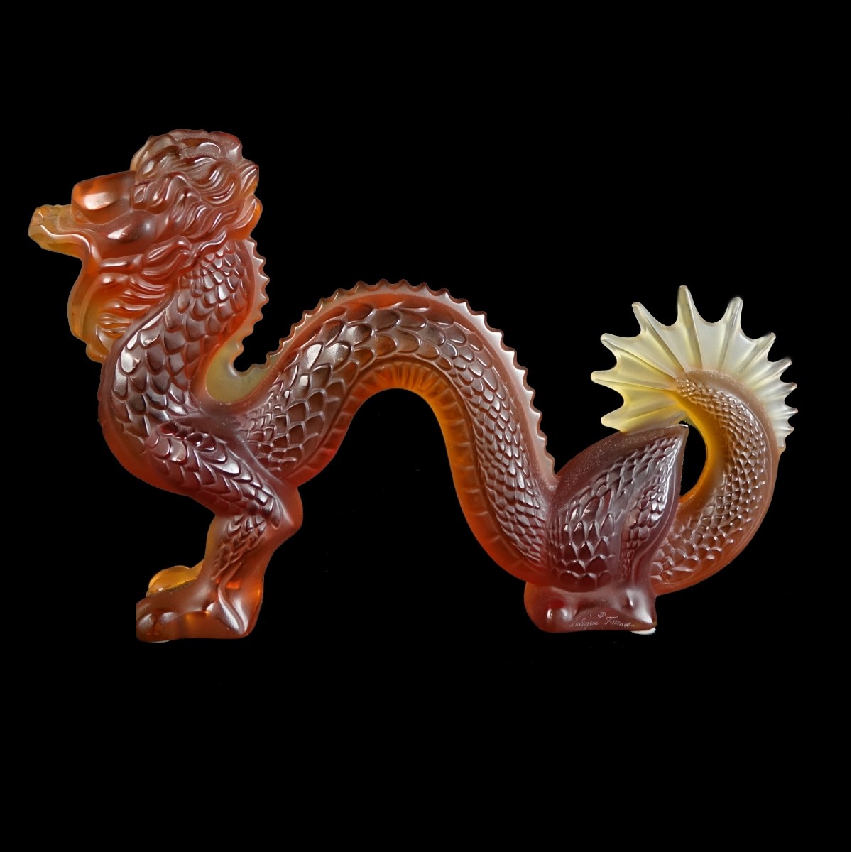 Lalique "Dragon" Crystal Figurine