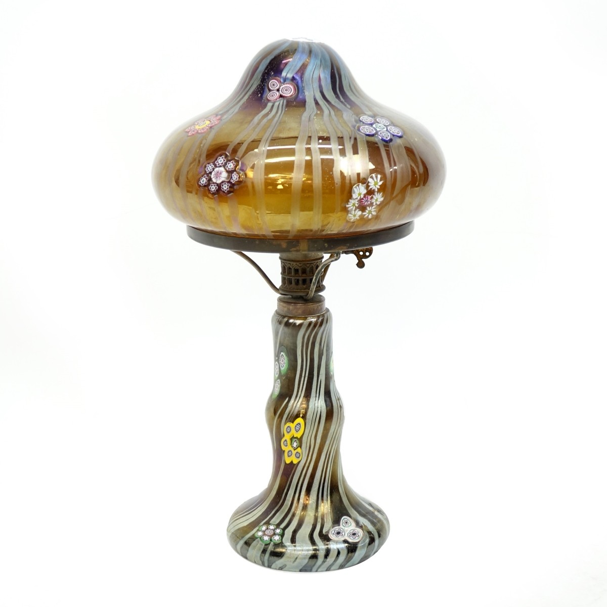 Attrb: Fratelli Torso Murano Art Glass Lamp
