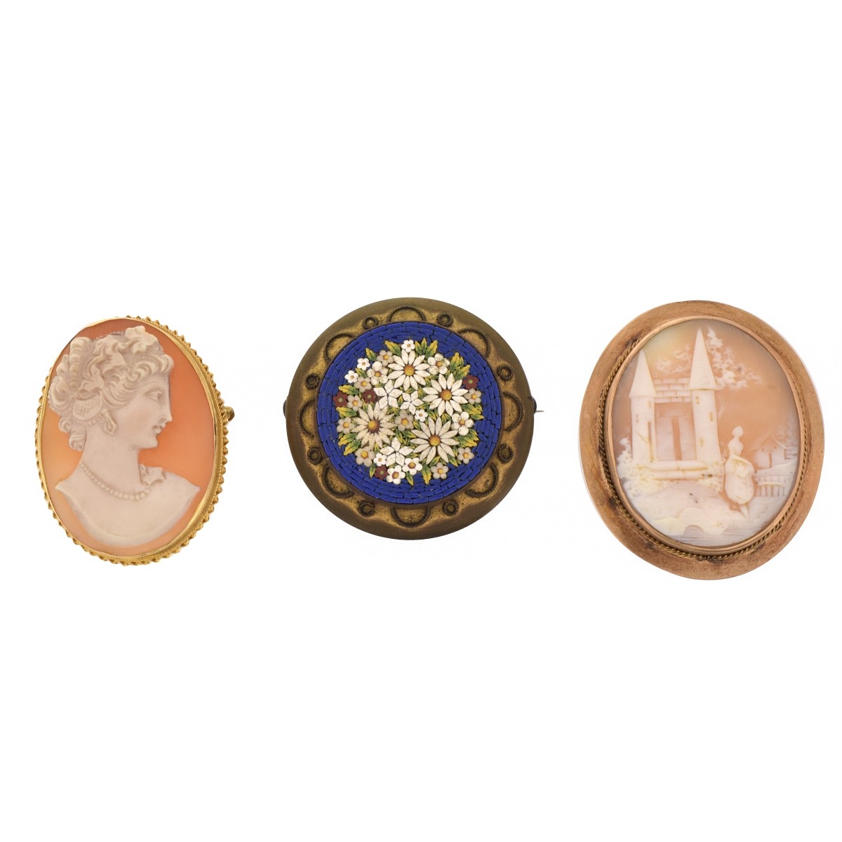 Three Antique Pins