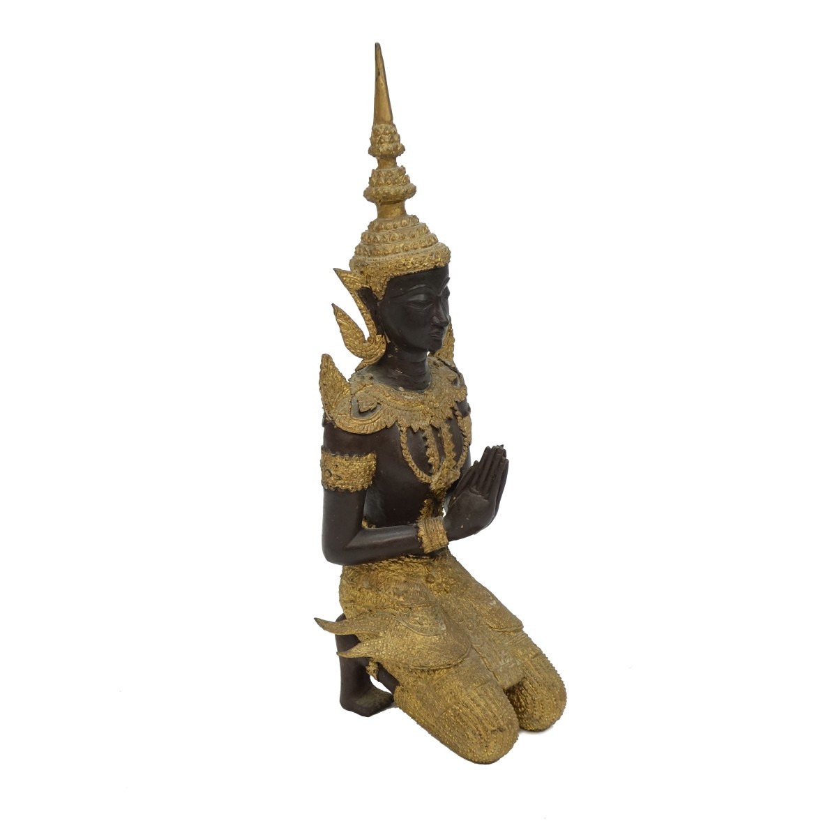 Thai Bronze Kneeling Figure