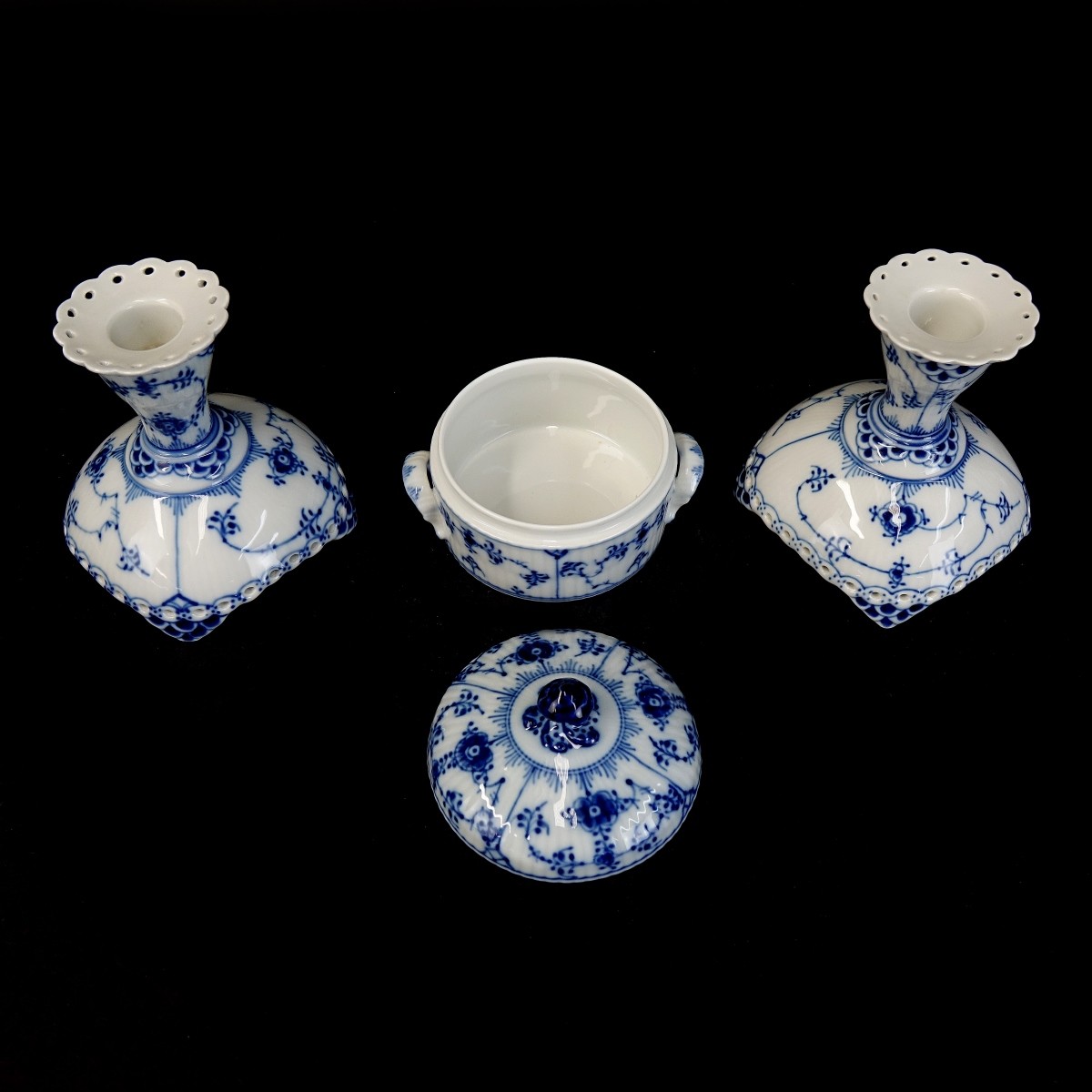Three (3) Royal Copenhagen Porcelain Tableware