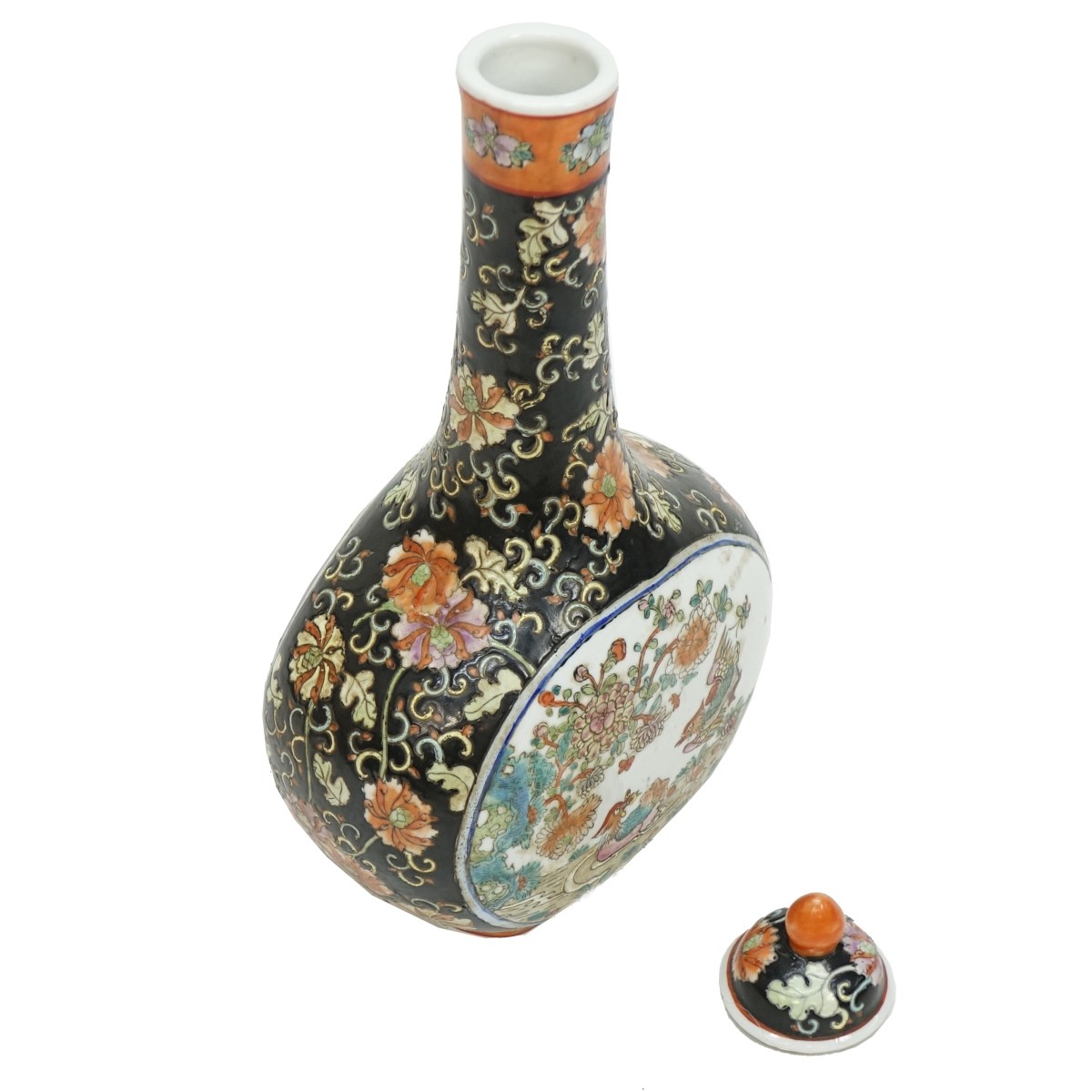 Large 20th C. Chinese Porcelain Bottle Vase