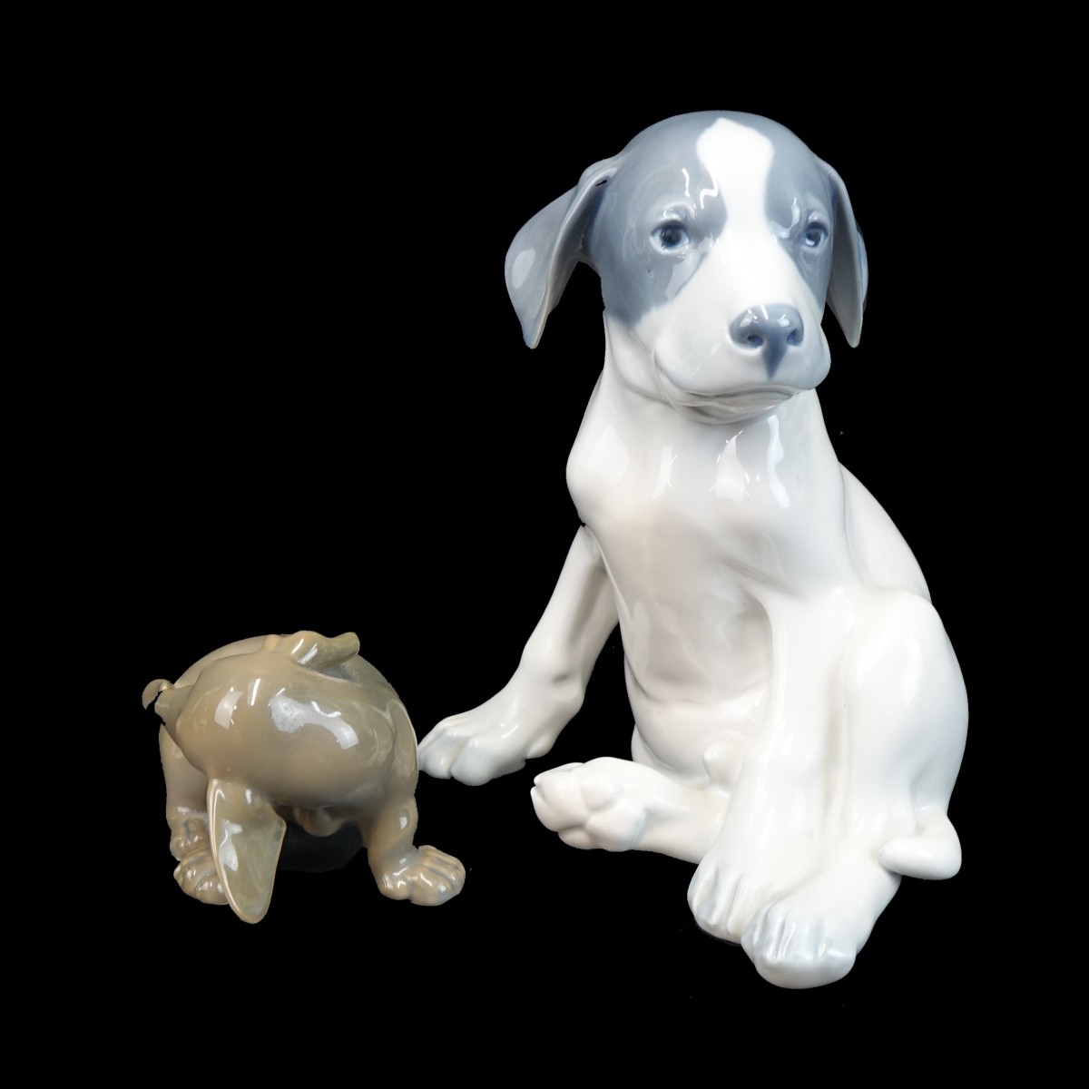 Two (2) Royal Copenhagen Dog Figurines