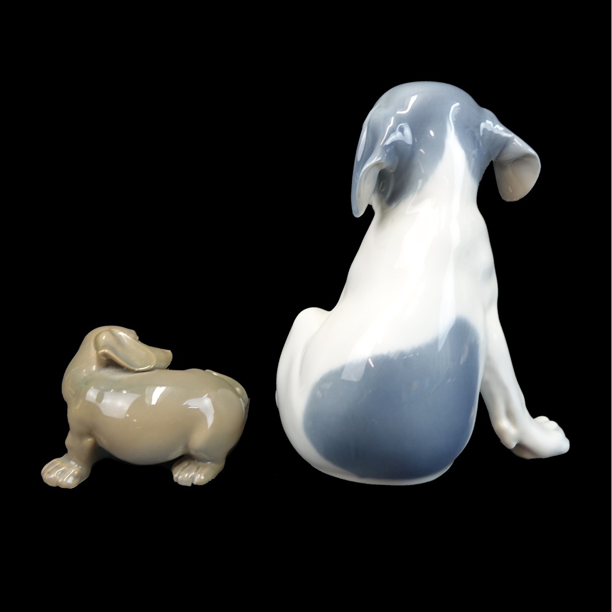 Two (2) Royal Copenhagen Dog Figurines