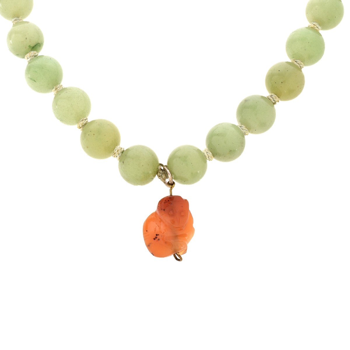 Chinese Jade Bead Necklace