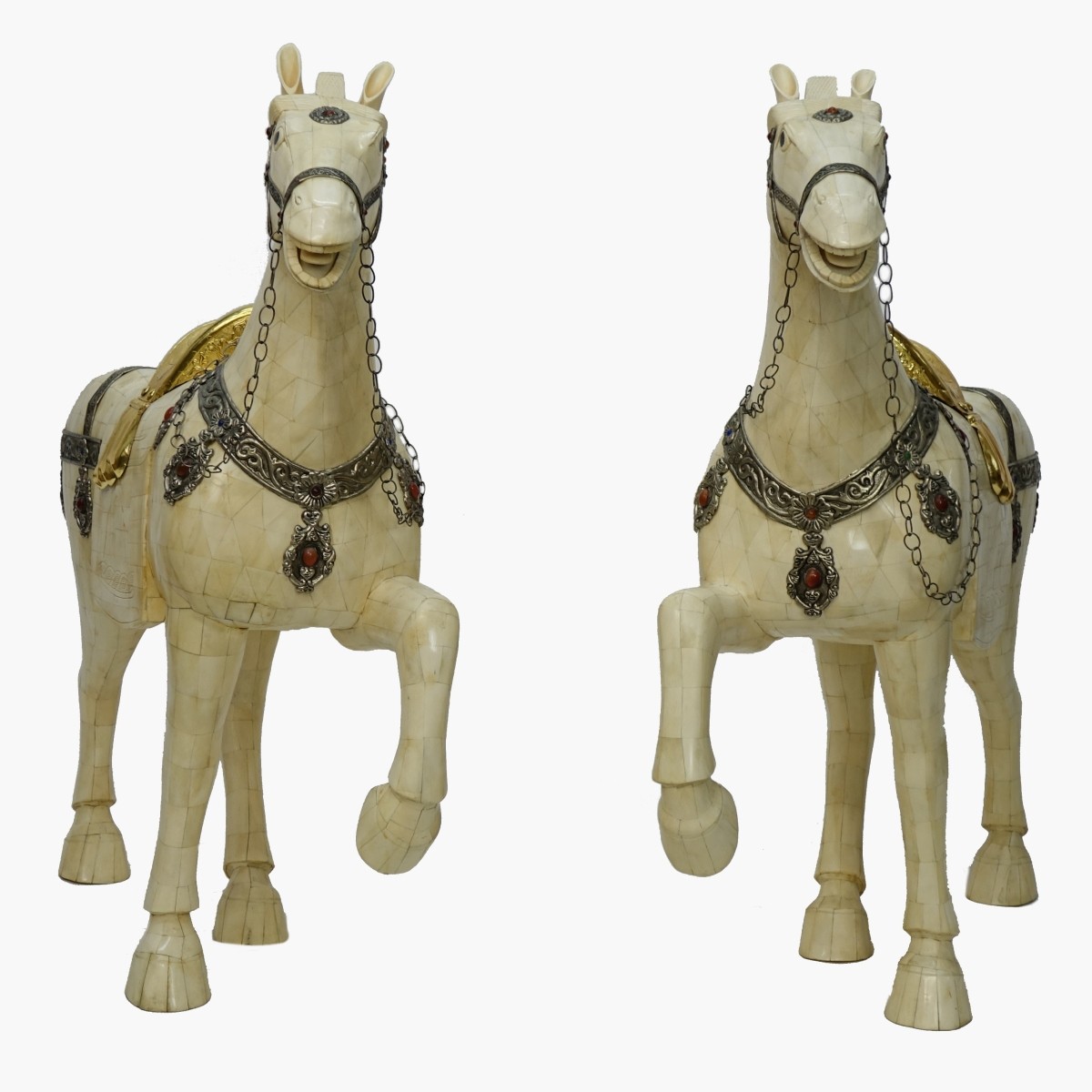 Monumental Chinese Bone Horses