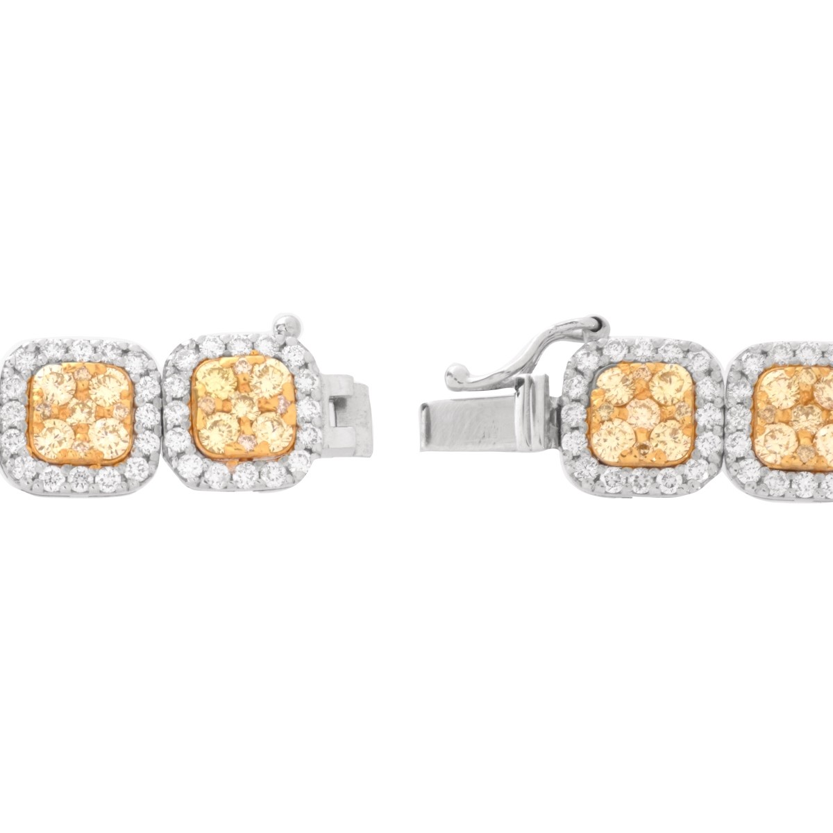 Fancy Yellow Diamond and 18K Bracelet