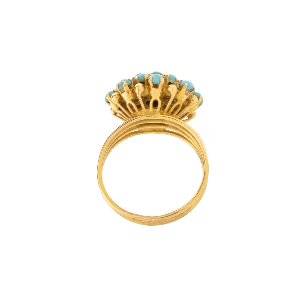 Persian Turquoise and 18K Ring